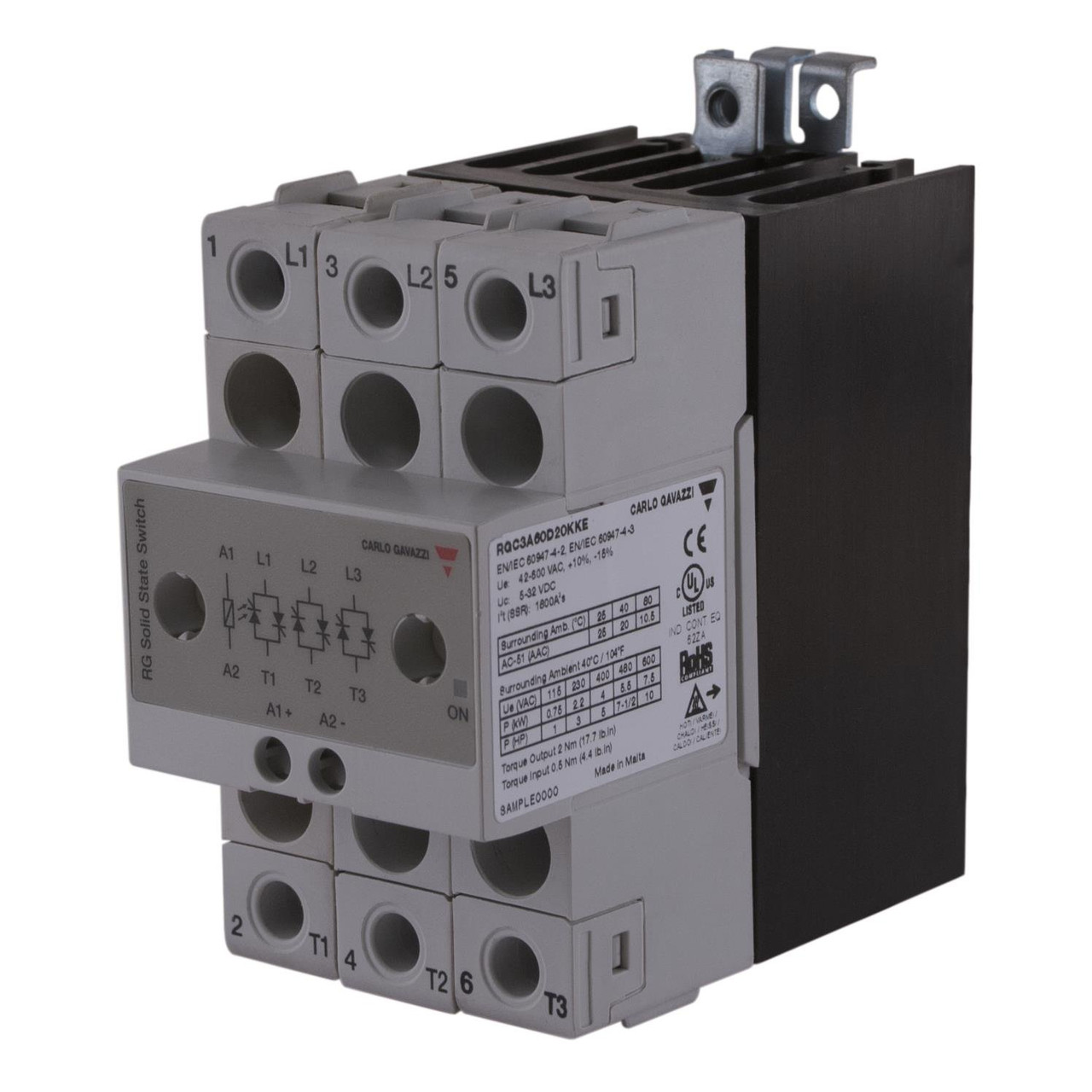 Carlo Gavazzi RGC3A22D20KKE Solid State Contactor