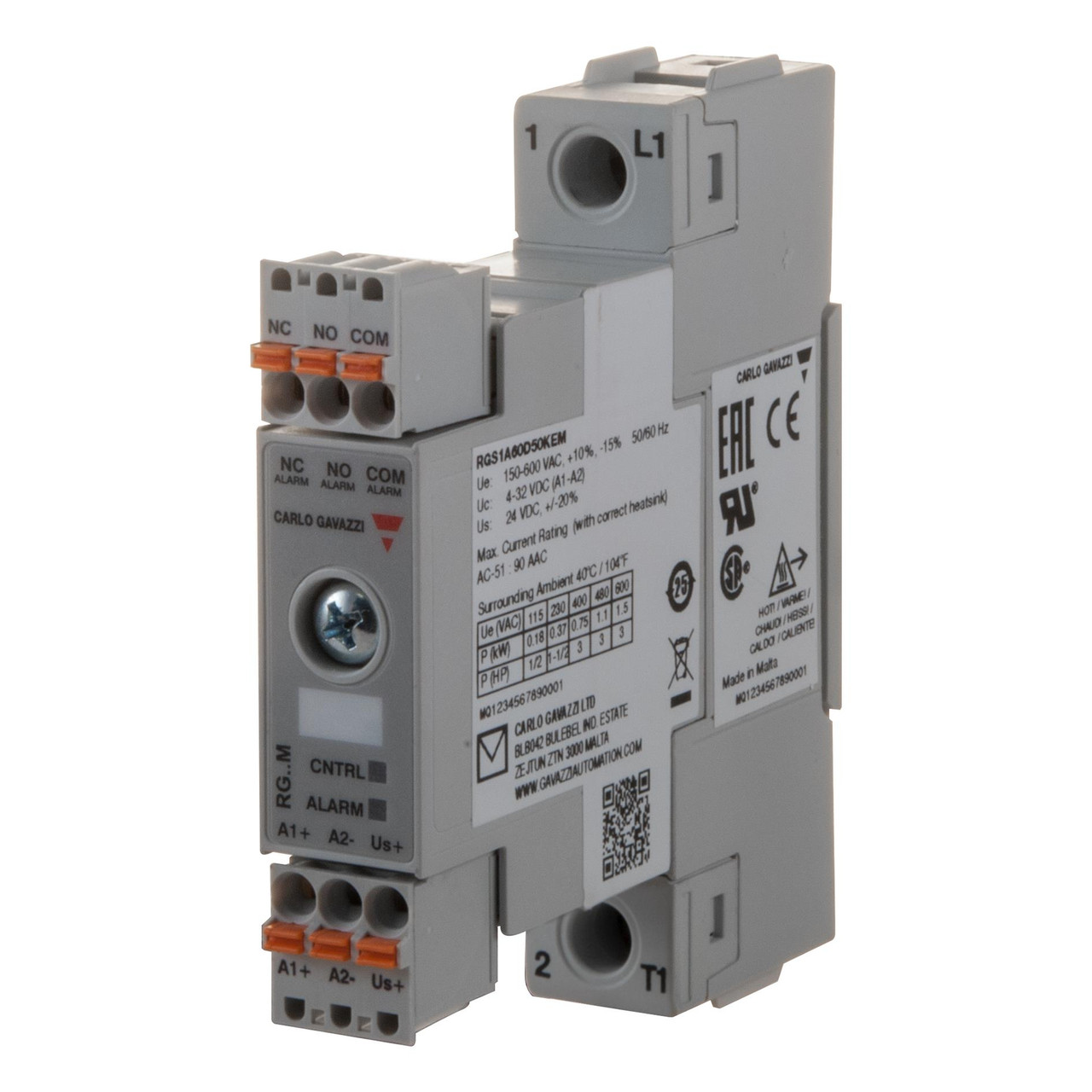 Carlo Gavazzi RGS1A60D92KEM Solid State Contactor