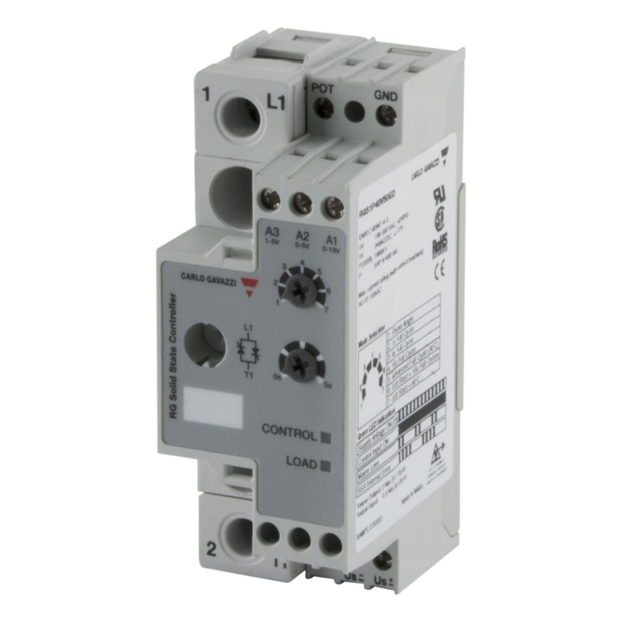 Carlo Gavazzi RGS1P48V50EA Solid State Contactor