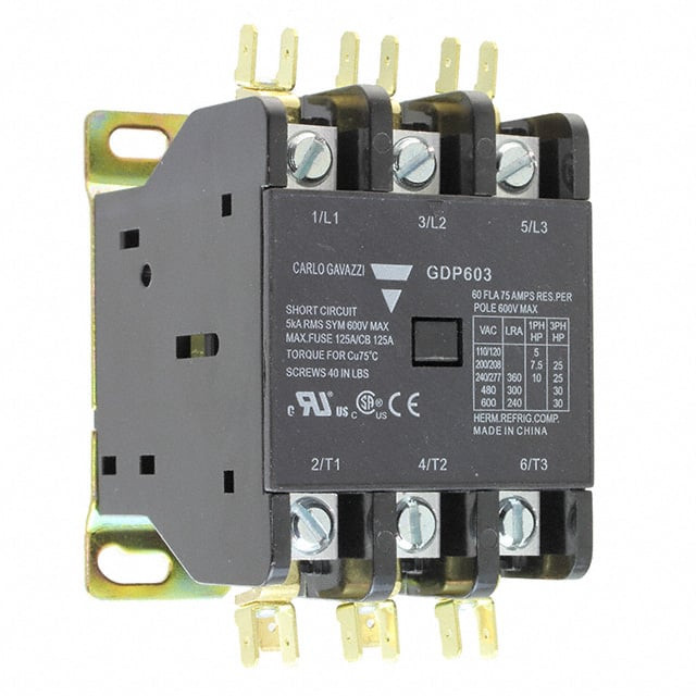 Carlo Gavazzi GDP603L220V Definite Purpose Contactor