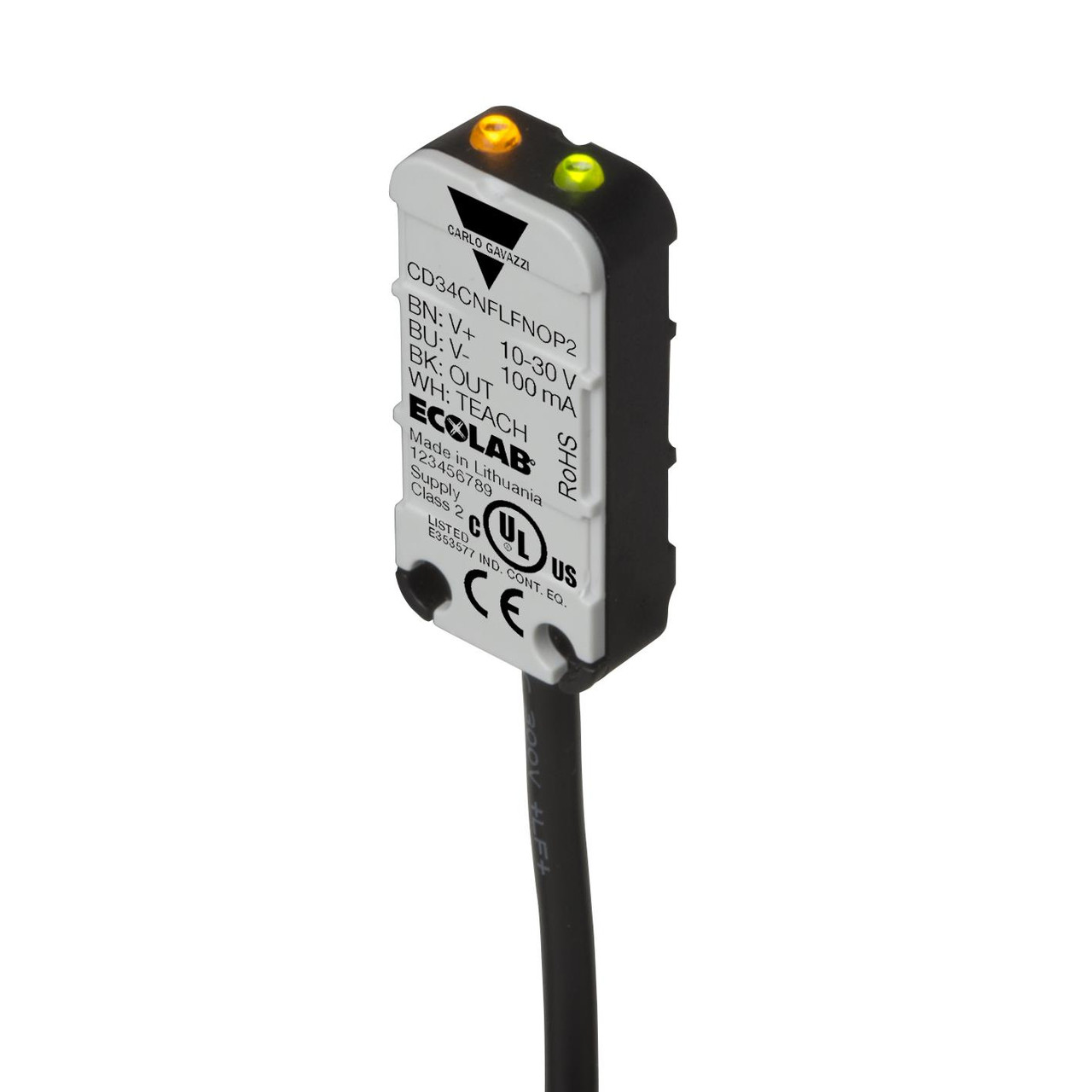 Carlo Gavazzi CD34CNFLFNOP2 Capacitive Proximity Sensor