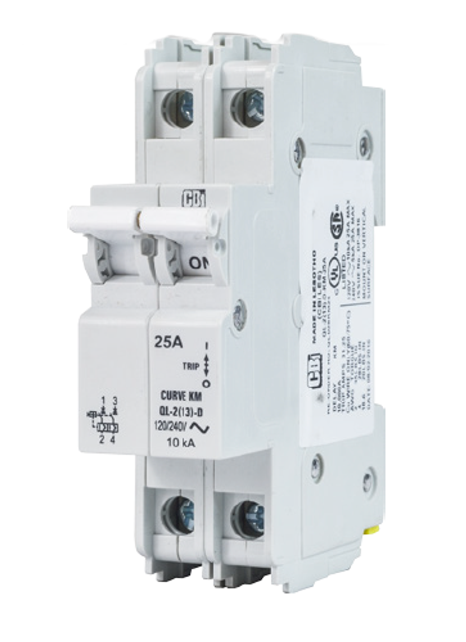 Circuit Breaker Ind. QL-2-13-DM-KM-05 Magnetic-Hydraulic Circuit Breakers