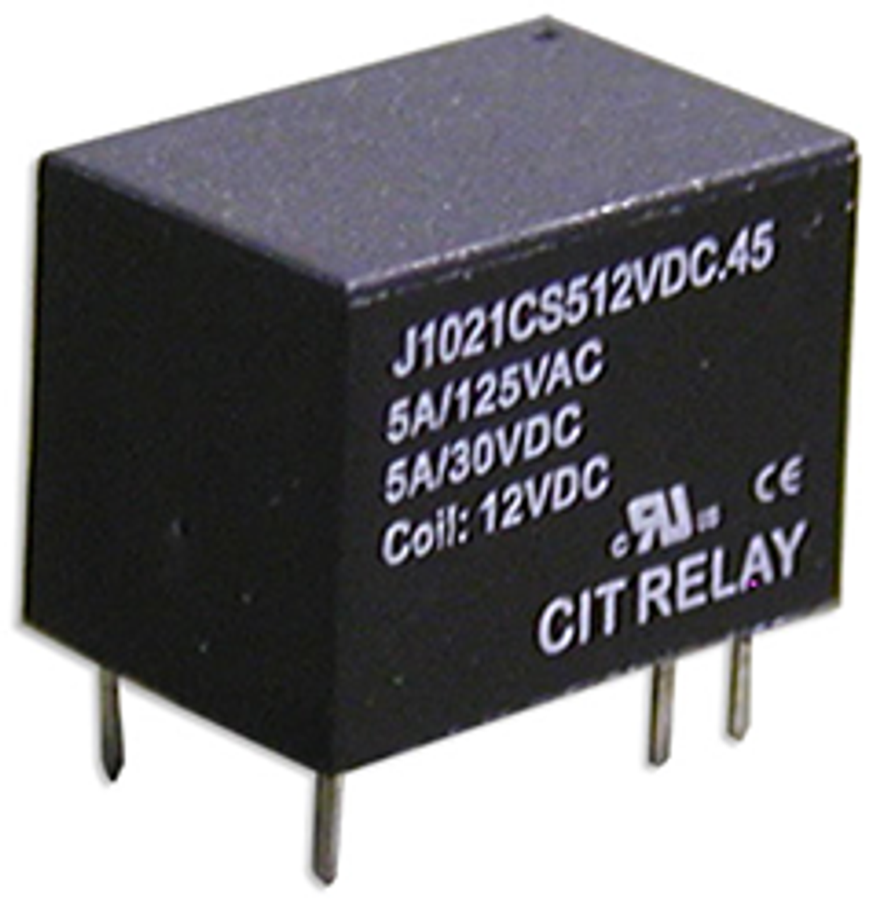 CIT Relay and Switch J1021AS124VDC.45 Signal Relays