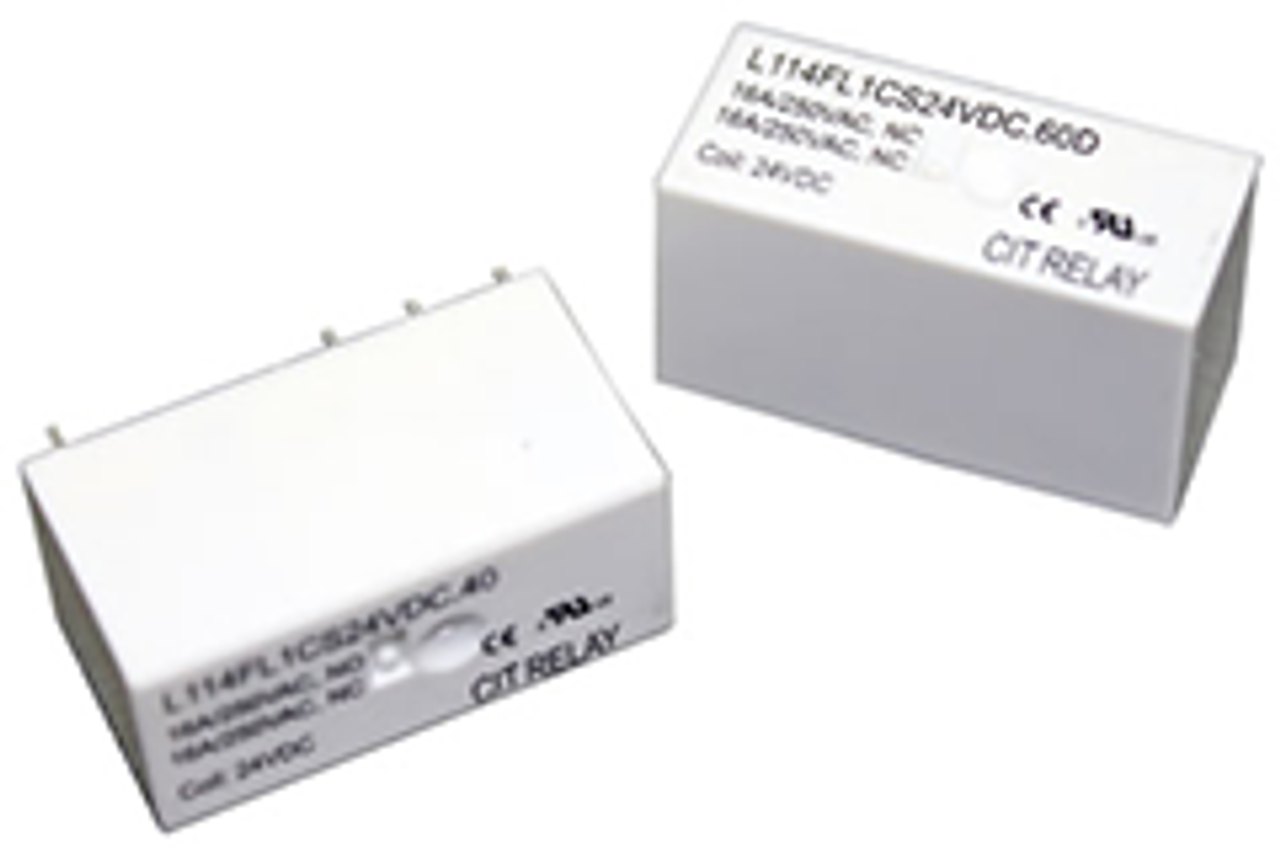 CIT Relay and Switch L114FL1AS24VDC.60RDA Latching Relays
