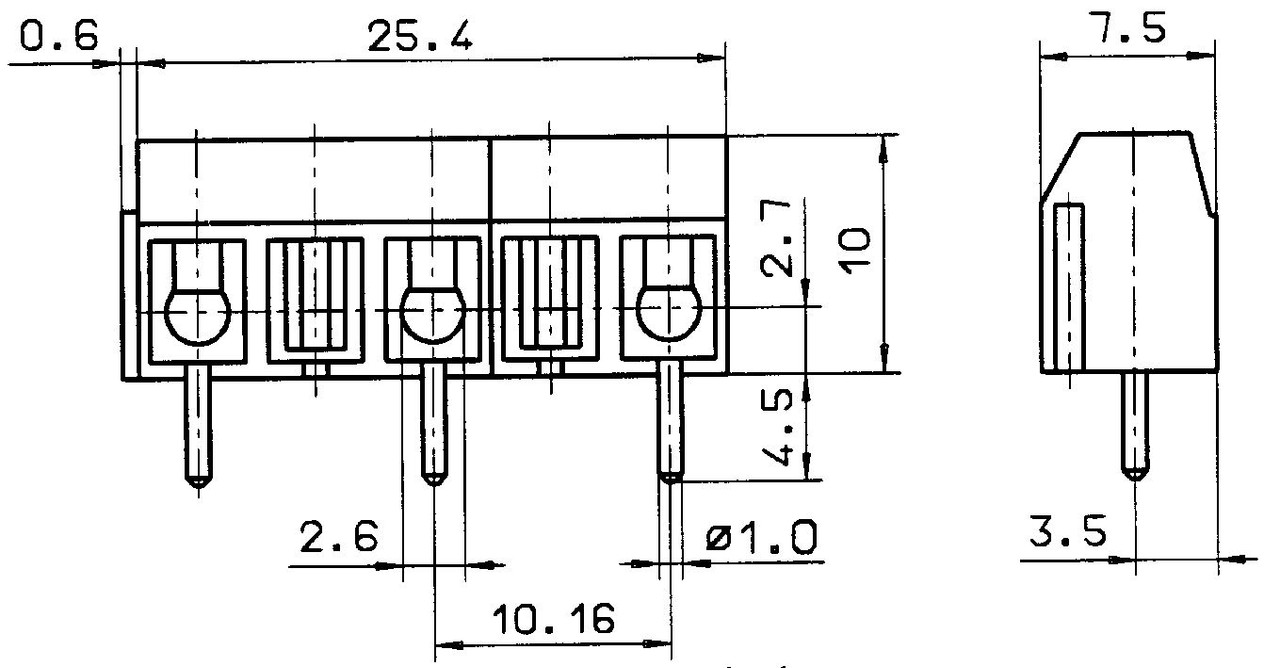 Conta-Clip 13525.4 Spring Tension Terminal Blocks