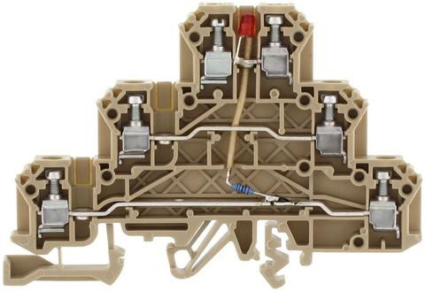 Conta-Clip 1291.2 Din Rail, Channel Terminal Block