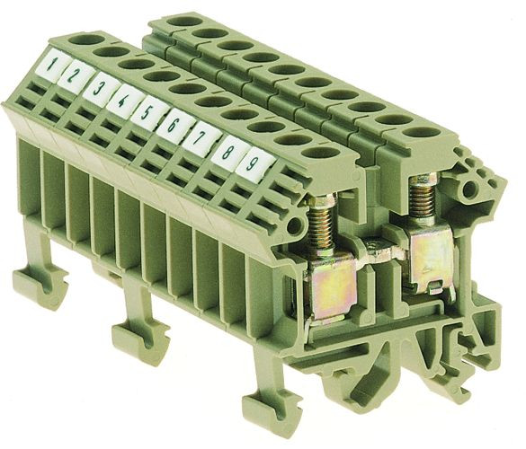 Conta-Clip 1006.2 Din Rail, Channel Terminal Block
