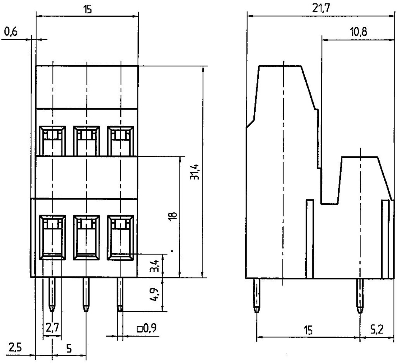 Conta-Clip 12703.4 Screw Type Terminal Blocks