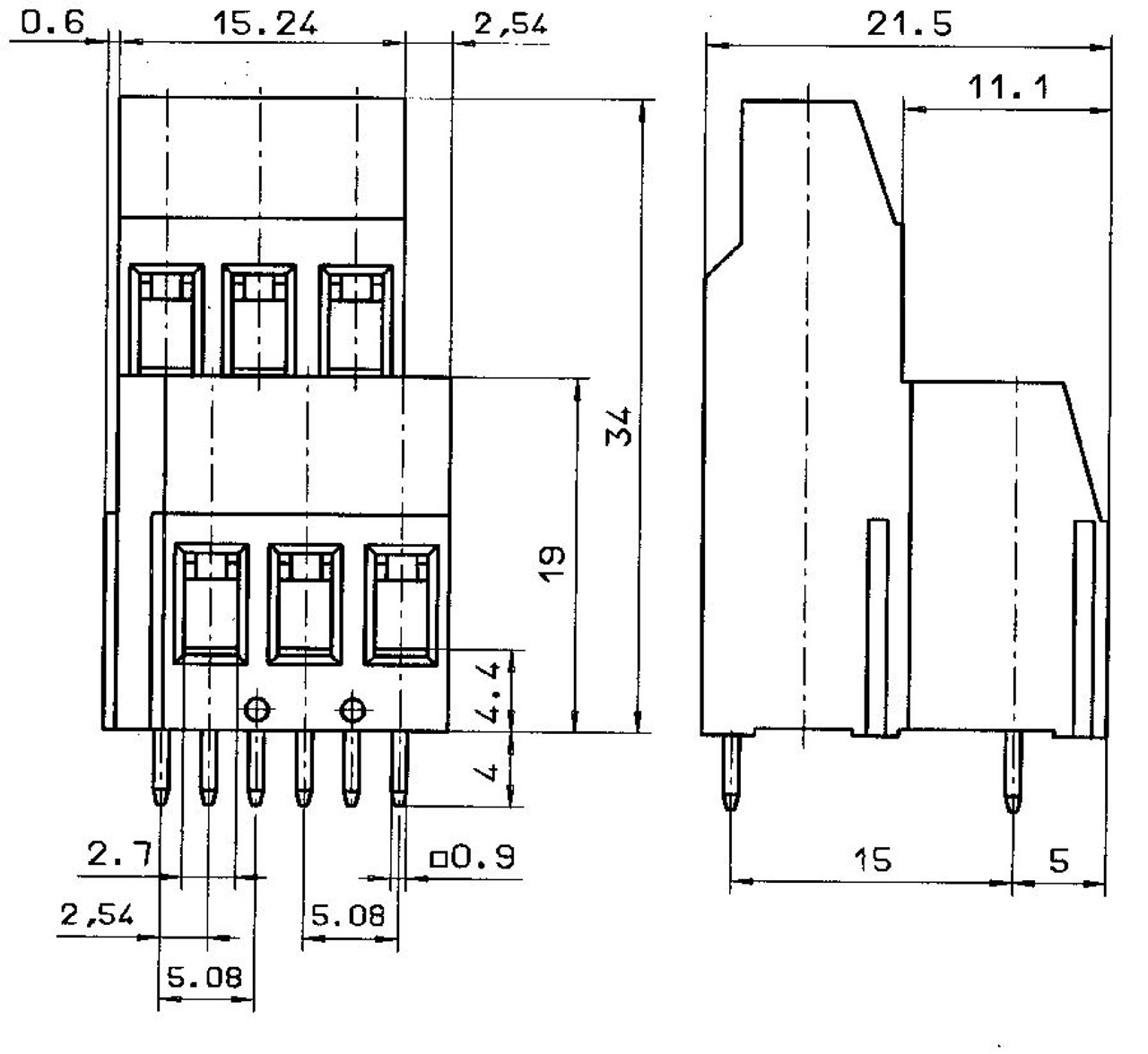 Conta-Clip 12796.4 Screw Type Terminal Blocks