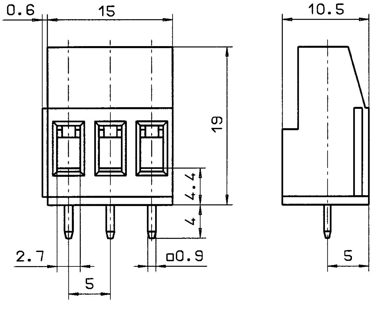 Conta-Clip 12610.4 Screw Type Terminal Blocks