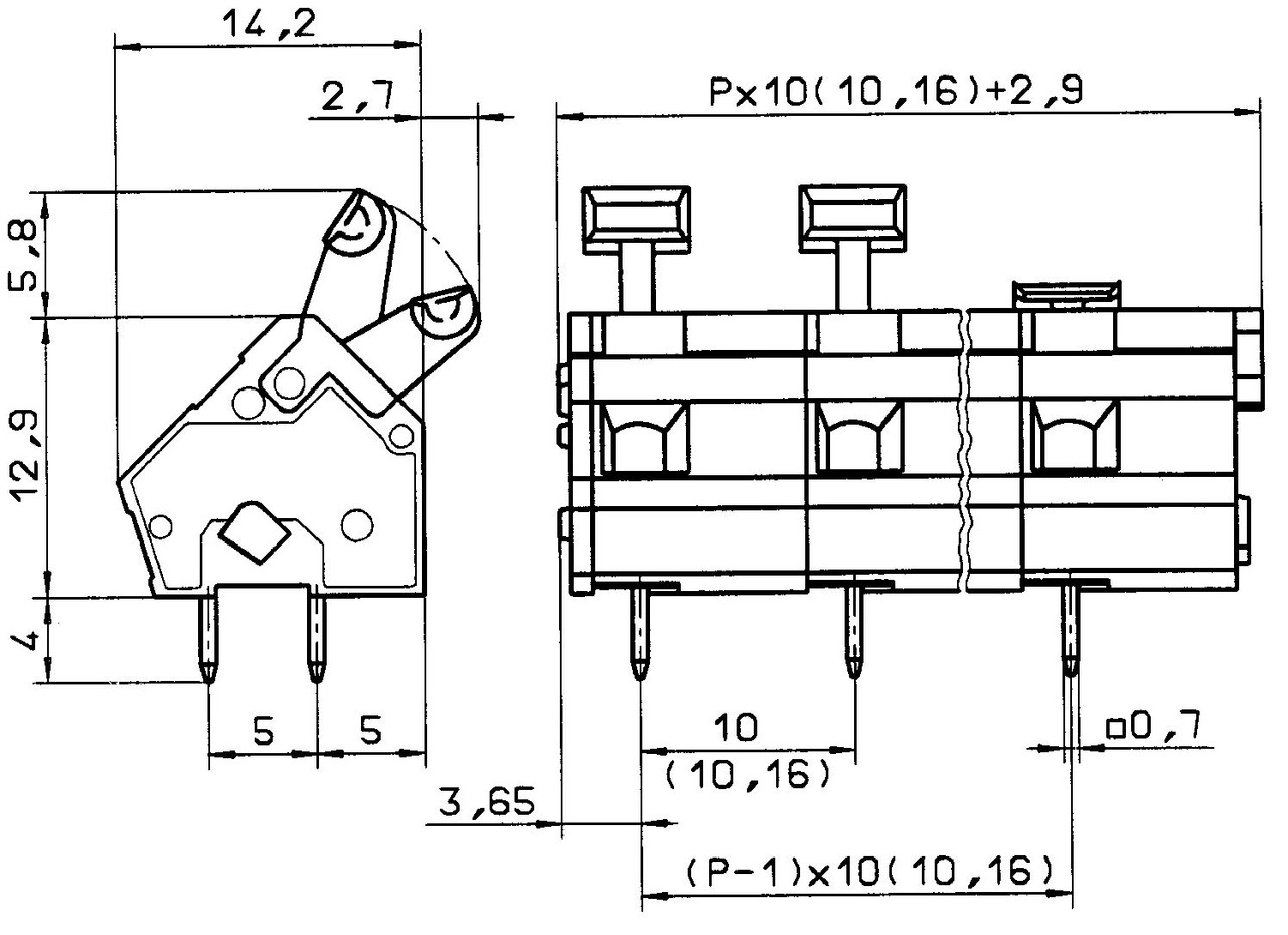 Conta-Clip 11034.0 Spring Tension Terminal Blocks