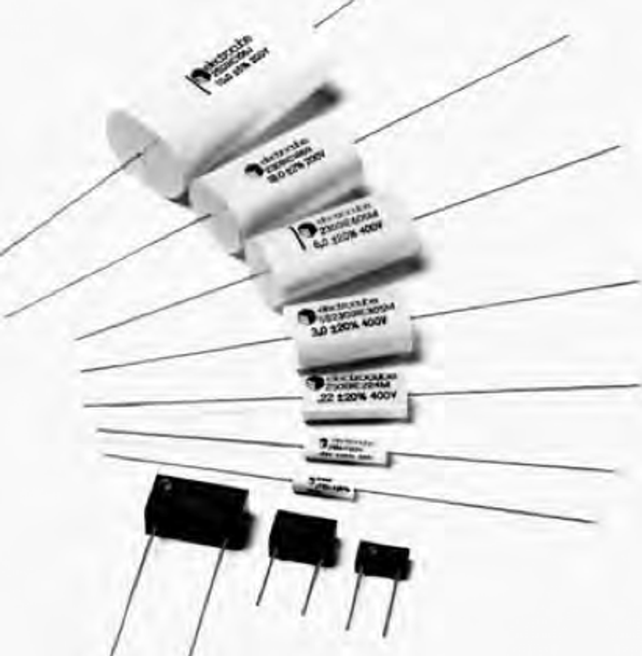 Electrocube 230D1B106M Metallized Polyester Capacitors