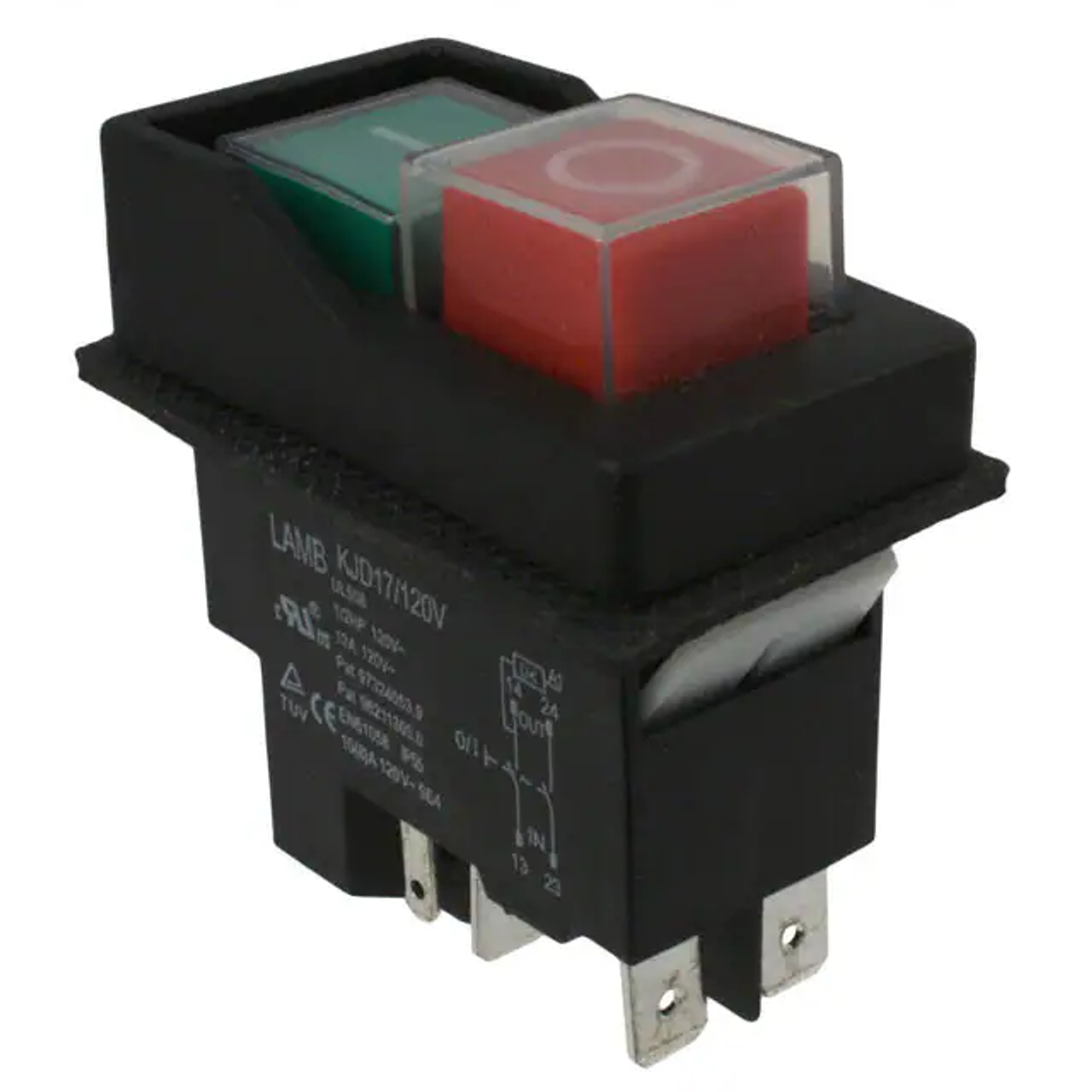 E-Switch KJD17-22213-112 Pushbutton Switches