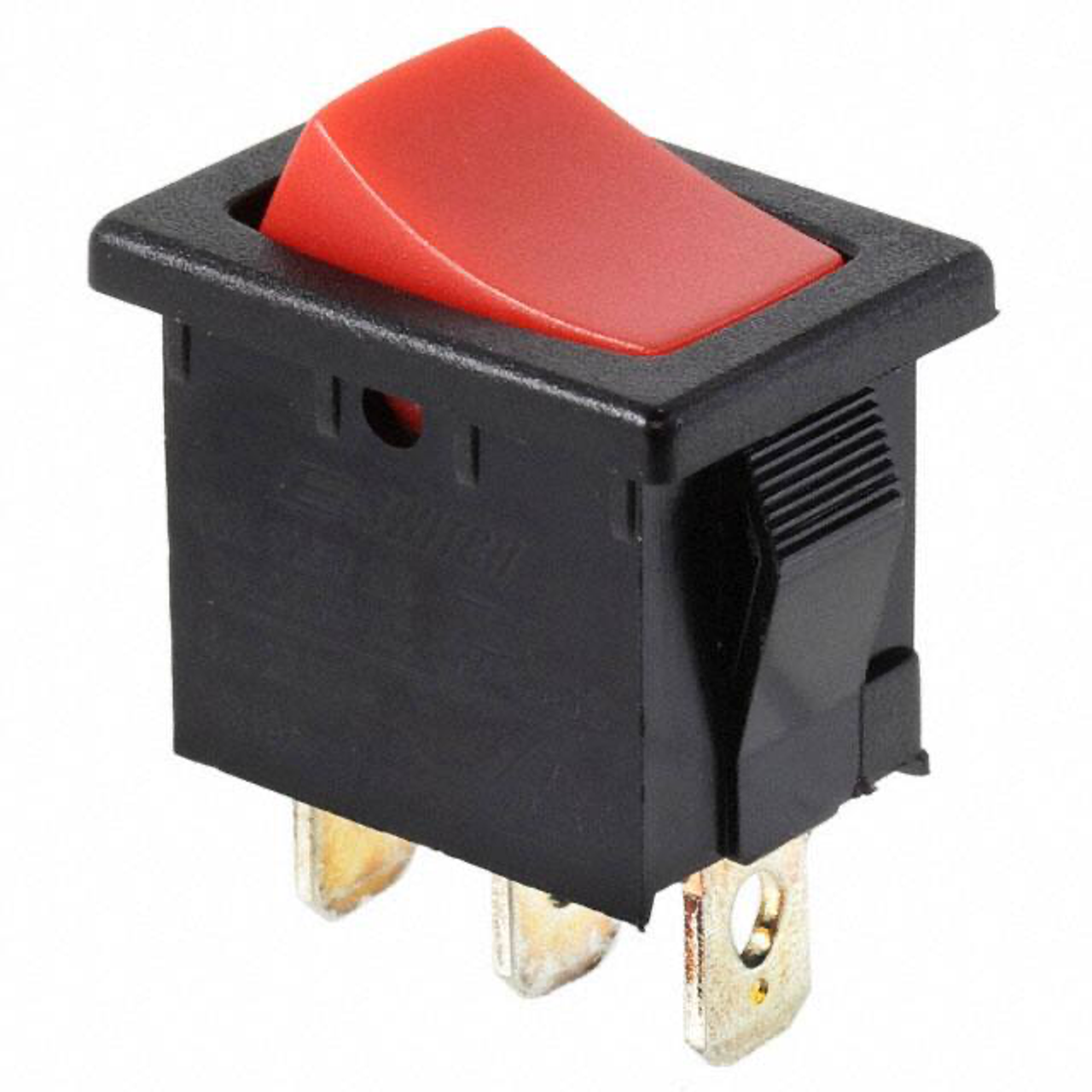 E-Switch R1966CBLKREDEF Rocker Switches