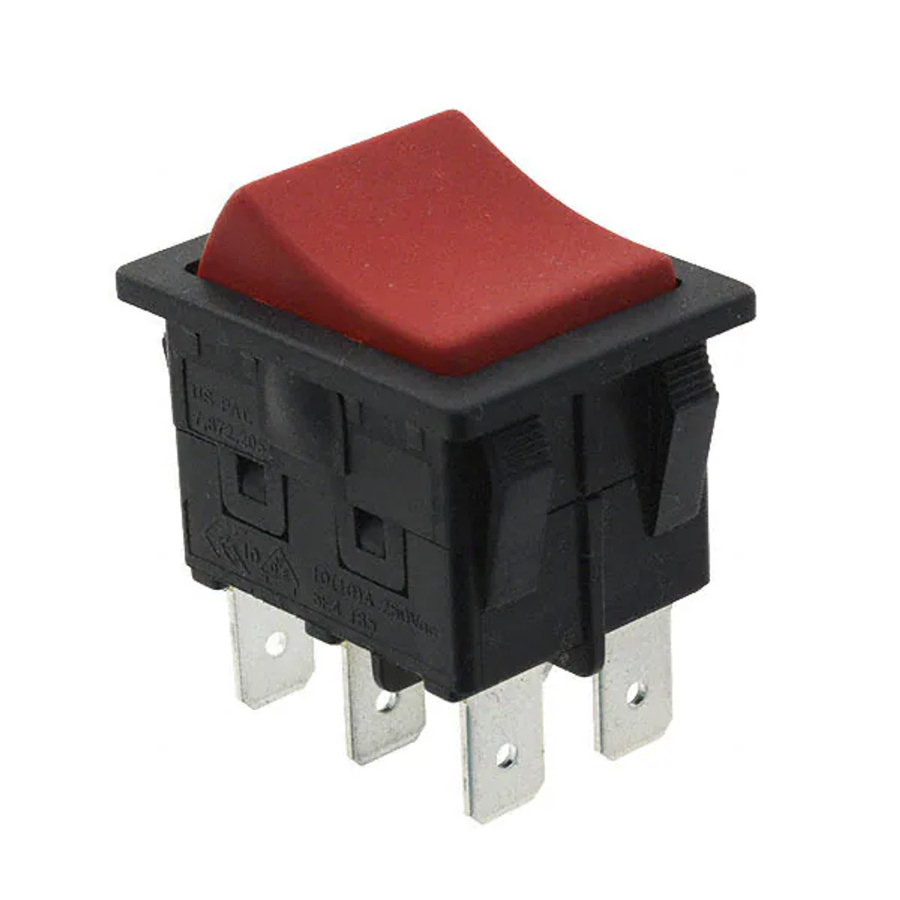 E-Switch RBW2BBLKREDEF0 Rocker Switches