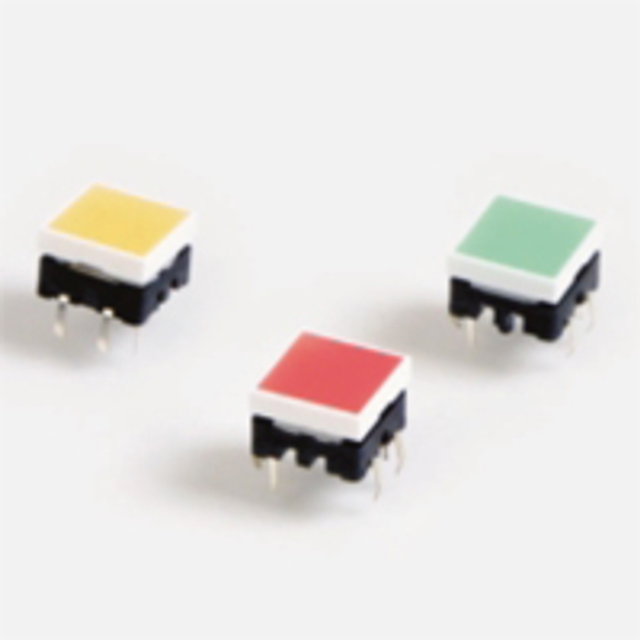 E-Switch 720AF300-GREEN-Q Pushbutton Switches
