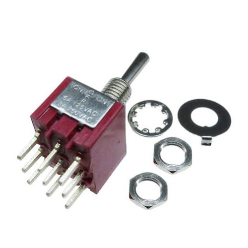 Adam Tech SW-T2-6E-B-A2-M3 Toggle Switches