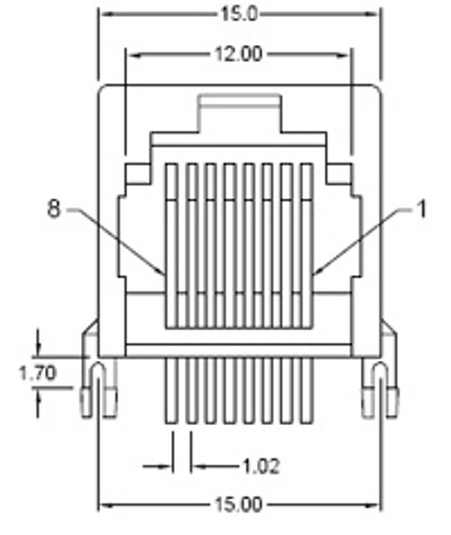 Kycon GL-N-88M RJ45 Modular Jacks