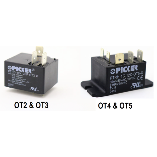Picker PTRH-1A-12C-OT2-XAG Power Relays