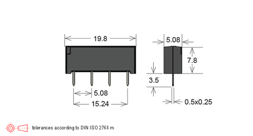 Standex Electronics SIL24-1A75-71D Reed Relay