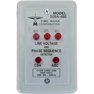TimeMark 208A-480V Line Voltage & Phase Sequence Detector