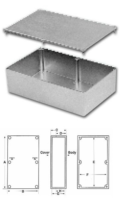 Bud Industries Inc. CU-123-G Die-Cast Aluminum Box
