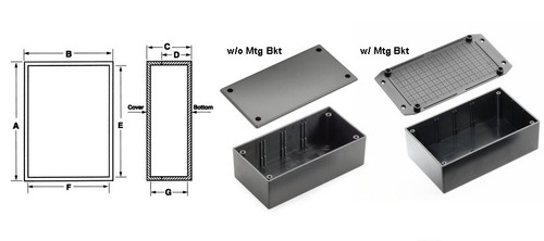 Bud Industries Inc. CU-1947 Plastic Box