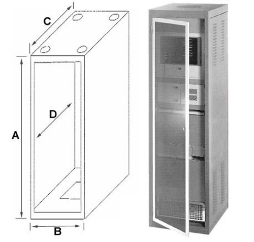 Bud Industries Inc. DC-8075-BT Rack Cabinent
