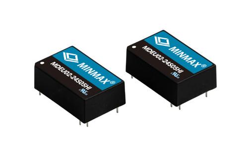 MinMax MDEU02-24D15HI Board Mount Power Supply