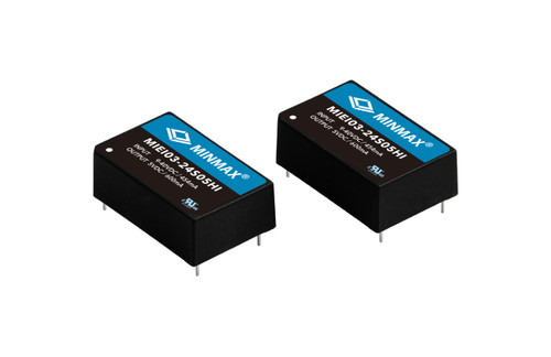 MinMax MIEI03-24D15HI Board Mount Power Supply