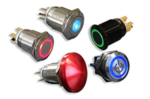 CIT Relay and Switch AH1LBBRGNT Pushbutton Switch