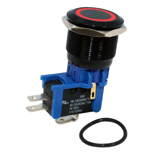 CIT Relay and Switch DHU251NBBRNB Pushbutton Swtich