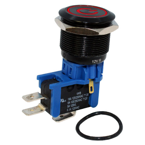 CIT Relay and Switch DHU251LGBRGNB Pushbutton Swtich