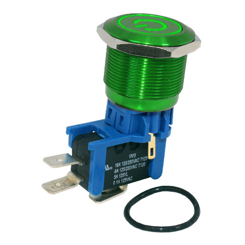 CIT Relay and Switch DHU251LGGGNB Pushbutton Swtich