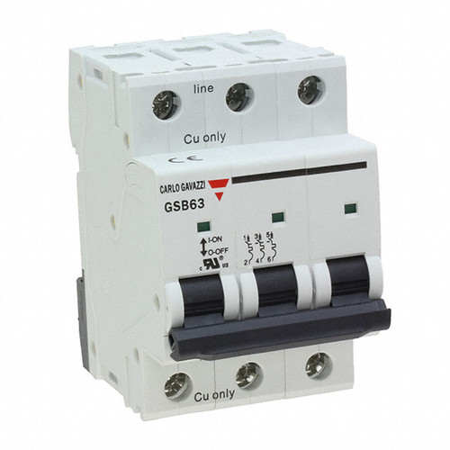Carlo Gavazzi GSB633PD63 Thermal Magnetic Circuit Breaker