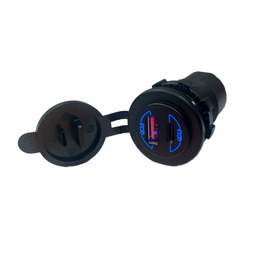 Switch Components A9-USB2C2-1-B-QC USB Power Connector