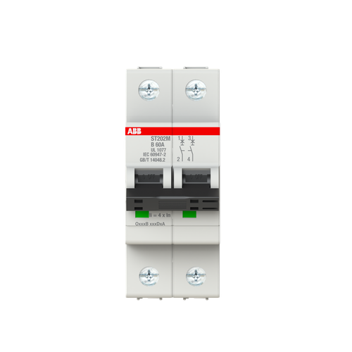 ABB ST202M-B60 Thermal Magnetic Circuit Breaker