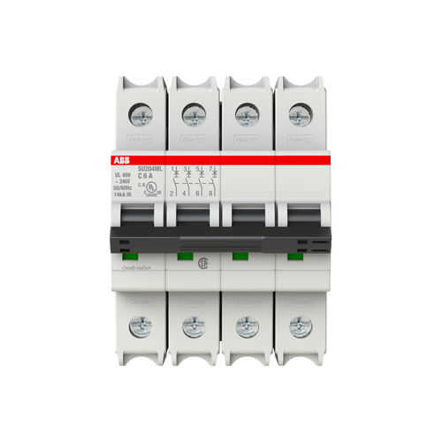 ABB SU204ML-C6 Thermal Magnetic Circuit Breaker