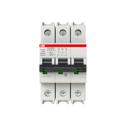 ABB SU203ML-K0.75 Thermal Magnetic Circuit Breaker