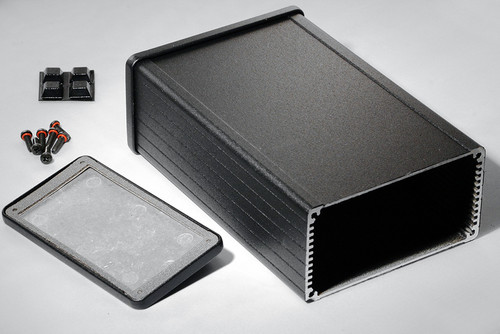 Hammond Manufacturing 1457N1602EBK Aluminum Box