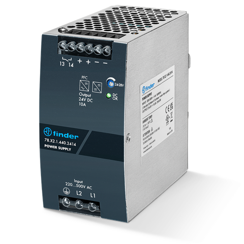 Finder 78.X2.1.440.2414 24V DC 240 W Switching Power Supply