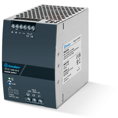 Finder 78.Y2.1.440.2414 24V DC 480 W Switching Power Supply