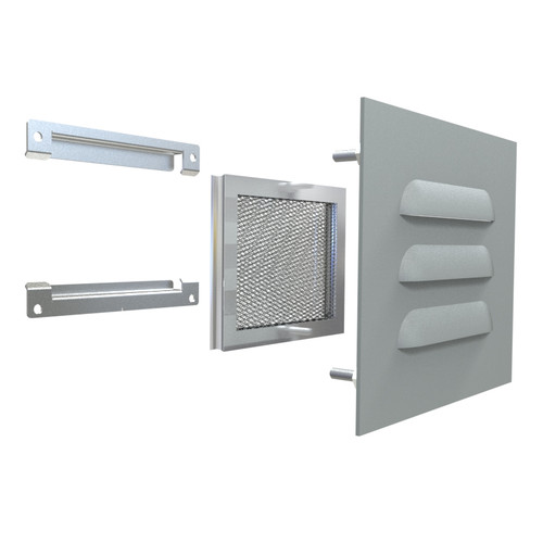Hammond 1481L3R56GY Louvered Vent Kit