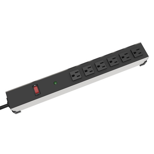 Hammond 1584T6B1S 6-Outlet Surge Protected Outlet Strip
