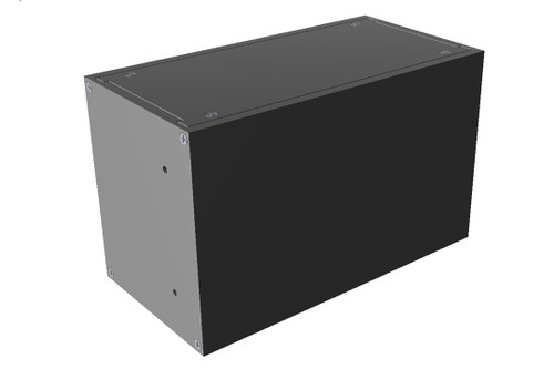 Hammond Manufacturing RM3U0804SBK Rack-Mount Instrument Enclosure