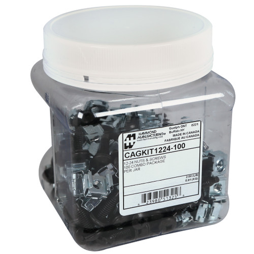 Hammond CAGKIT1224-100 cage Nuts & Screws