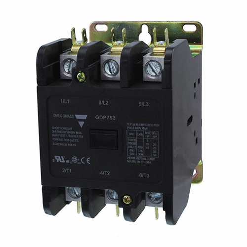 Carlo Gavazzi GDP753L220V Definite Purpose Contactor