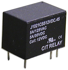 CIT Relay and Switch J1021AS3P12VDC.20 Power Relays