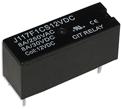 CIT Relay and Switch J117F1AS5VDC Power Relays