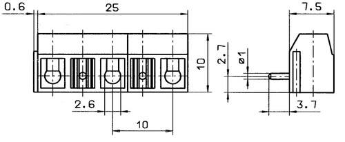 Conta-Clip 13485.4 Spring Tension Terminal Blocks
